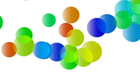 Colorful bubbles bouncing off the ground Stock Footage 76911143