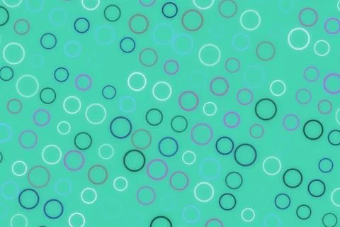 Colorful bubbles on a bright teal background Иллюстрация