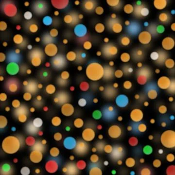 Colorful bubbles on dark background Stock Illustration