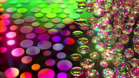 Colorful bubbles explode. 3d render Stock Footage 164368830