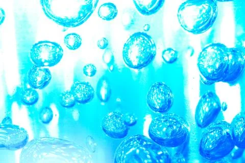 Colorful bubbles float around Fotos de archivo