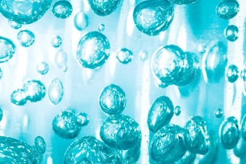 Colorful bubbles float around 스톡 사진