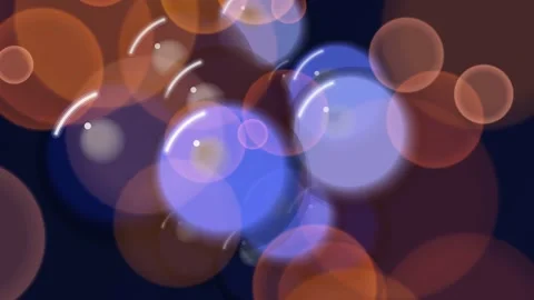 Colorful Bubbles Floating in Dark Space. Stock Footage 330133217