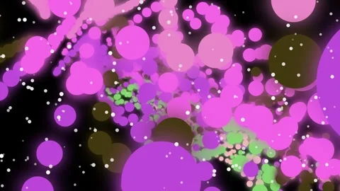 Colorful Bubbles Floating in Dark Space. 스톡 동영상 330281703