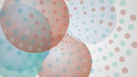 Colorful bubbles floating on a light background Ilustração Stock