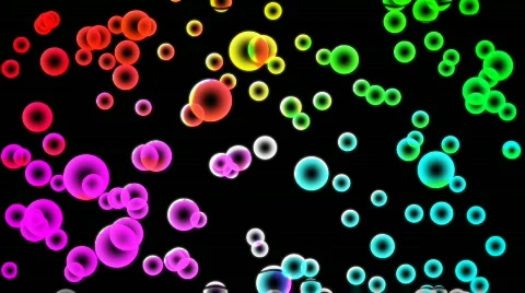 Colorful Bubbles Stock Footage 449725