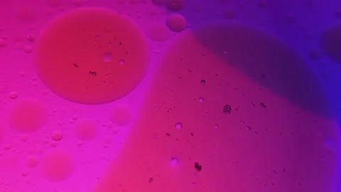 Colorful bubbles on a liquid surface with a gradient. Stock Footage 331941628