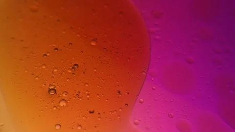 Colorful bubbles on a liquid surface with a gradient. Stock Footage 331941629