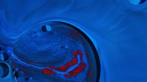 Colorful bubbles of paint. Stock Footage 81146662