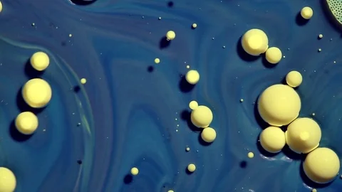 Colorful bubbles of paint. Stock Footage 81247318