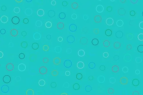 Colorful bubbles pattern on blue background for design Stock Photos