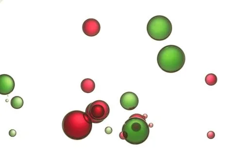 Colorful bubbles Stock Photos