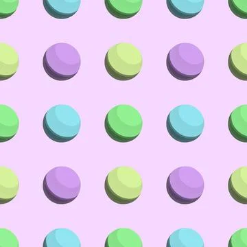 Colorful bubbles seamless pattern vector and illustrations Stock Illustration