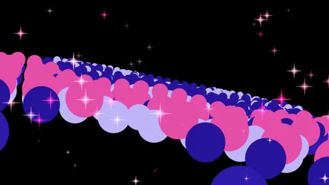 Colorful Bubbles in Space Animation Loop. Video stock 330930133