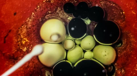 Colorful Bubbles In Water. Stock Footage 49484349