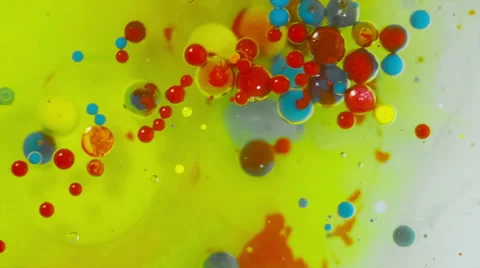 Colorful Bubbles In Water. Stock Footage 49485095