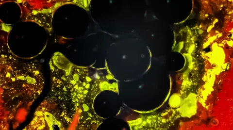 Colorful Bubbles In Water. Stock Footage 49486418