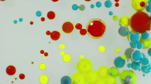 Colorful Bubbles In Water. Stock Footage 49486917