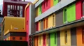 Colorful building HD Footage