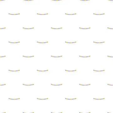 Colorful bunting flags creating seamless festive pattern Stockillustratie