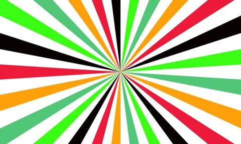 Colorful burst background. Rays background in retro style. Vector.	 Illustrazione stock