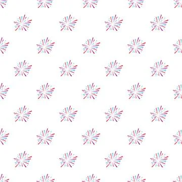 Colorful bursting fireworks pattern creating a festive background Illustrazione stock