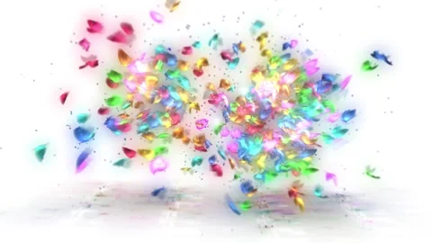 Colorful Butterfly Flight Graphic Loop in 4k Stock Footage 275865760