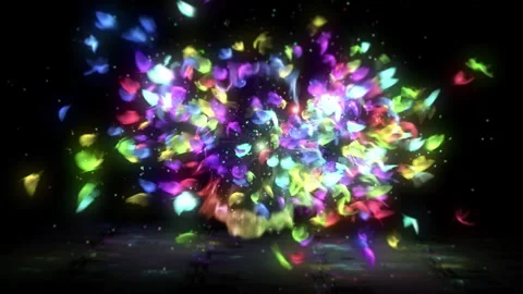 Colorful Butterfly Flight Graphic Loop in 4k Stock Footage 275865789