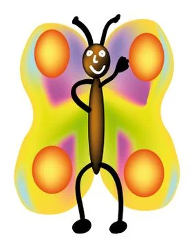 Colorful butterfly Illustrazione stock