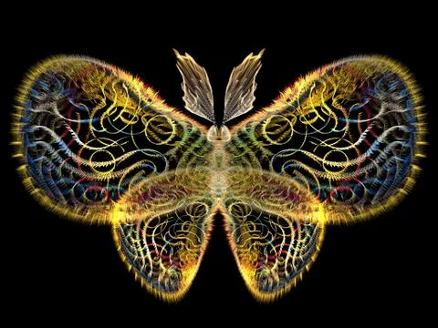 Colorful Butterfly 库存插图