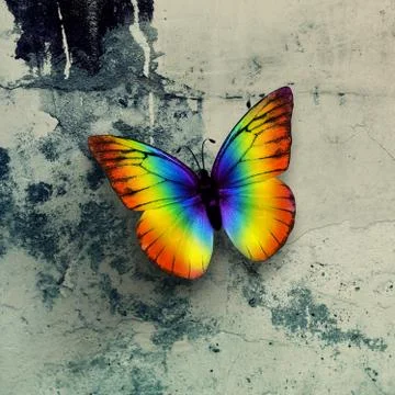 Colorful butterfly Stock Illustration