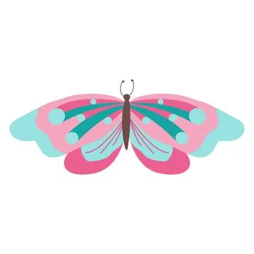 Colorful butterfly vector Stock Illustration