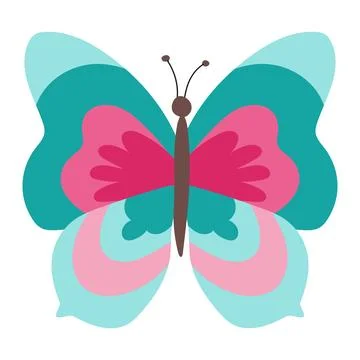 Colorful butterfly vector Stock Illustration
