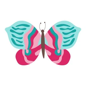 Colorful butterfly vector Stock Illustration
