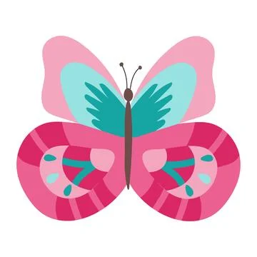 Colorful butterfly vector Stock Illustration