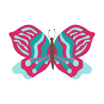 Colorful butterfly vector Stock Illustration