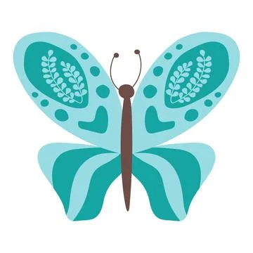 Colorful butterfly vector Stock Illustration