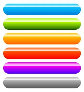 Colorful button, banner shape set Ilustración de archivo