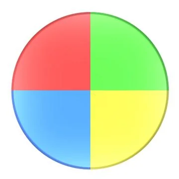 Colorful Button Stock Illustration