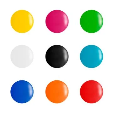 Colorful buttons to attach notes.Vector illustration. イラスト素材