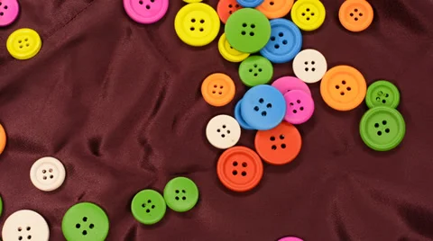 Colorful buttons Stock Footage 32659778