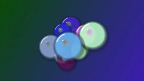 Colorful Buttons on Gradient Background. Vídeo Stock 330133233