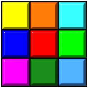 Colorful Buttons Stock Illustration