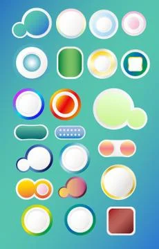 A Colorful buttons Stock Illustration