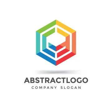 Colorful C and E letter Logo Design Template Stock Illustration