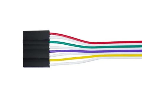 Colorful cable wire Foto stock