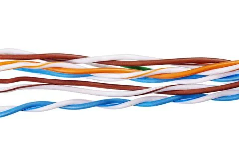 Colorful cable wire Stock Photos
