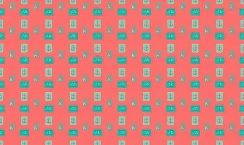 Colorful calculator pattern on pink background for education Stock Illustration
