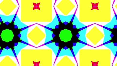 Colorful caleidoscope animation background Video stock 243648594