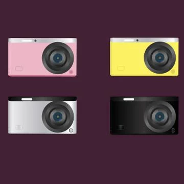 Colorful Camera Illustrazione stock